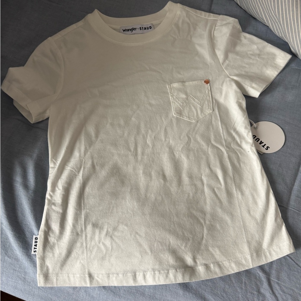 STAUD  Tee with Wrangler Collab !Bought in Bloomies very rare !